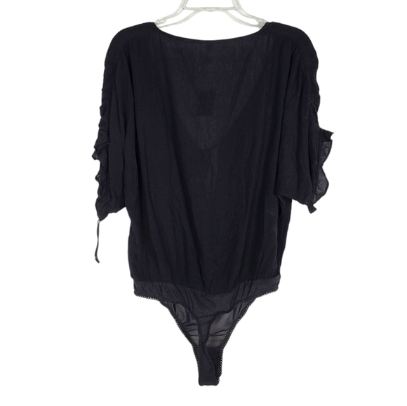 FREE PEOPLE Cleo bodysuit in black NWT - Picture 2 of 6